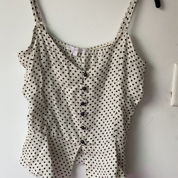 Polka Dot Button Up Cami - Picture 1 of 2